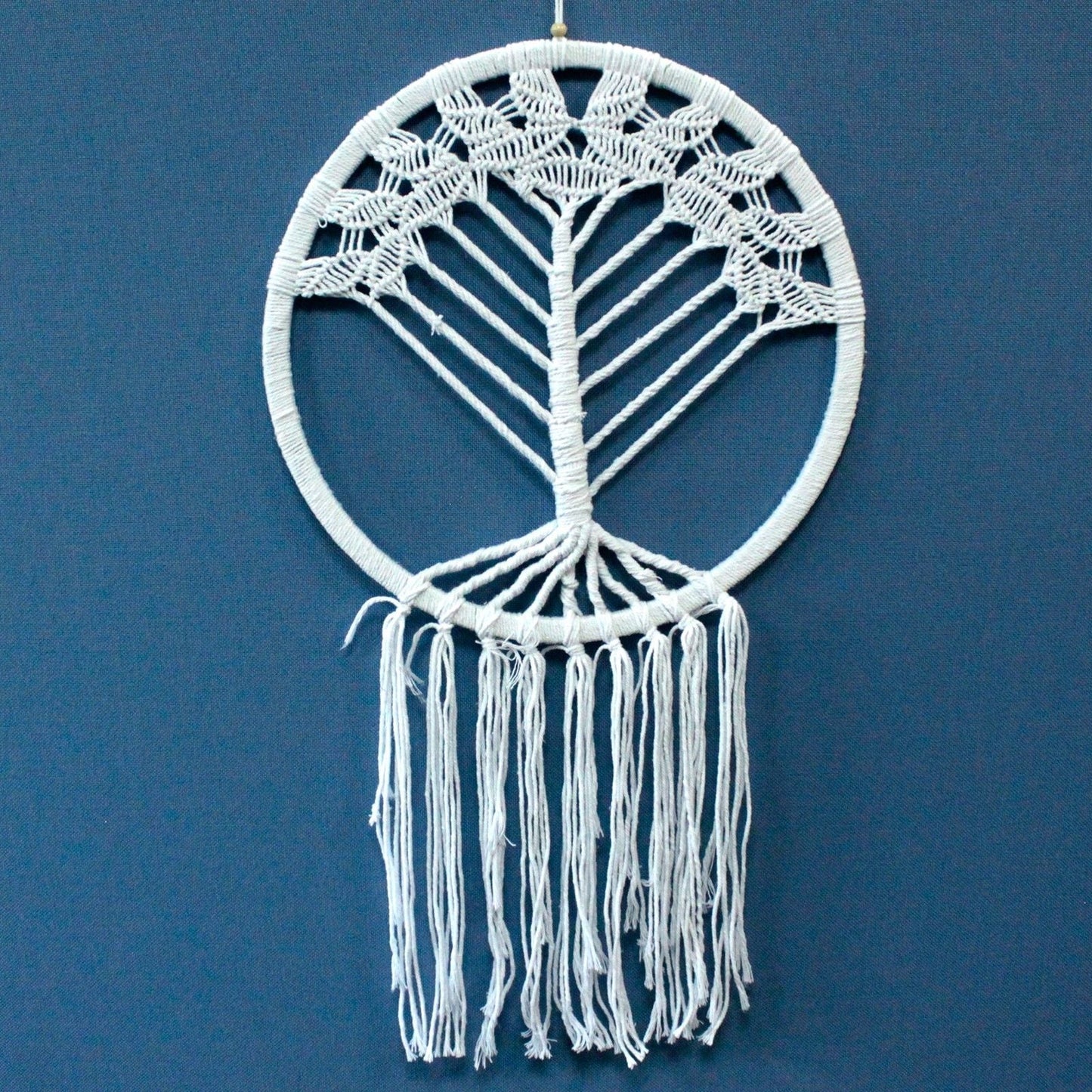 Polished Tree of Life Dreamcatcher - Huge 42cm featuring natural patterning and unique variations - Positive Faith Hope Love