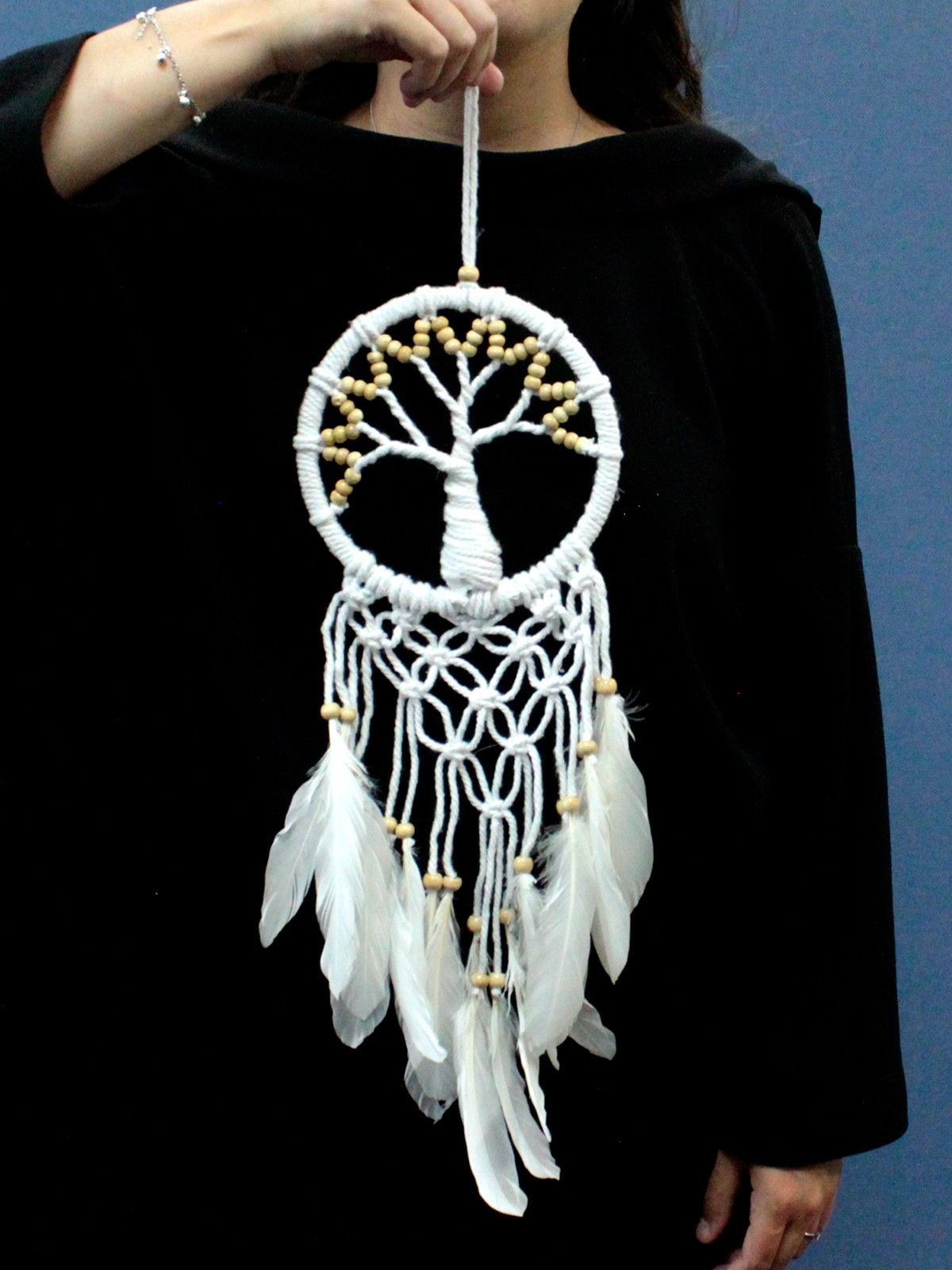 Polished Tree Of Life Dreamcatcher Pure Natural 16Cm featuring natural patterning and unique variations - Positive Faith Hope Love