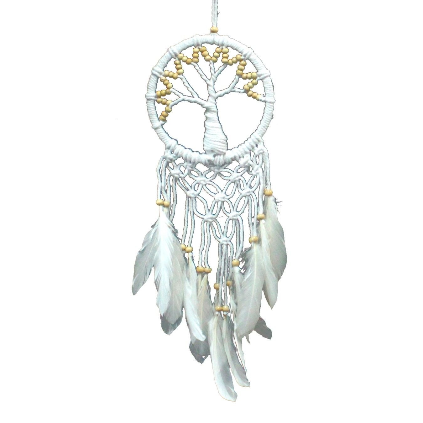 Polished Tree Of Life Dreamcatcher Pure Natural 16Cm featuring natural patterning and unique variations - Positive Faith Hope Love