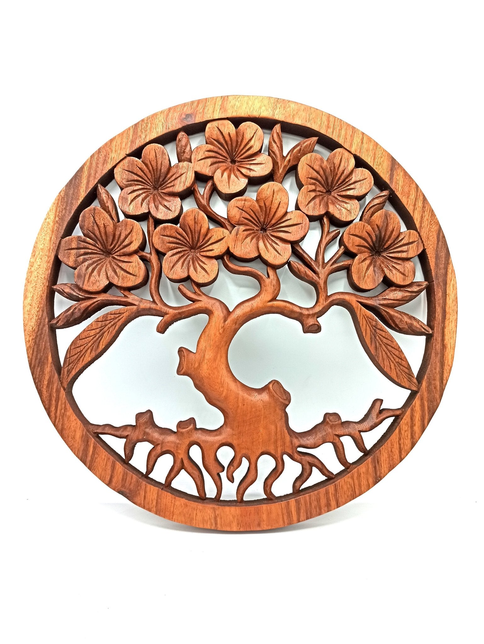 Tree of Life Frangipani Panel - 40cm - Positive Faith Hope Love