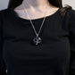 Polished Tree Of Life Gemstone Necklace Black Onyx featuring natural patterning and unique variations - Positive Faith Hope Love