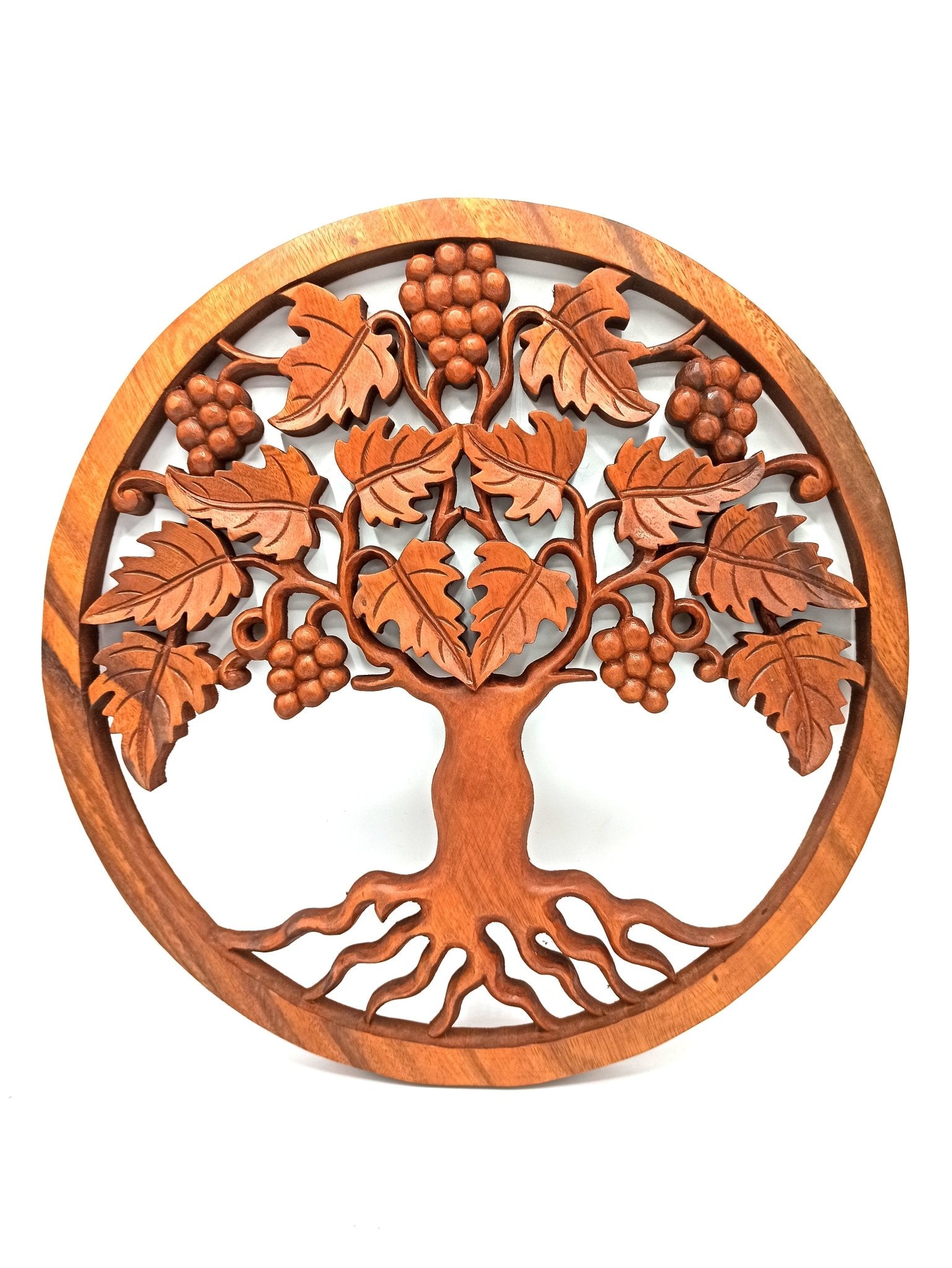 Tree of Life Grapes Panel - 40cm - Positive Faith Hope Love