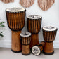 Tree of Life Wide Top Djembe Drum - 18cm - Positive Faith Hope Love