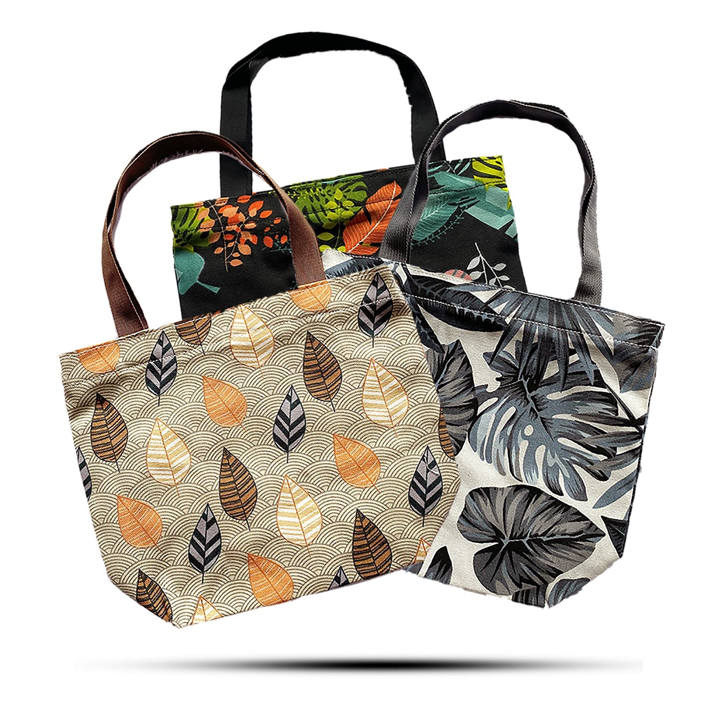 Polished Tropical Handy Quick Shop Bag - (assorted designs) - 32x23x10cm featuring natural patterning and unique variations - Positive Faith Hope Love
