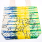 Polished Tye Dye Cotton Bag 6Oz 38X42X12Cm Elephants Multi Natural Handle featuring natural patterning and unique variations - Positive Faith Hope Love