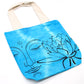 Polished Tye Dye Cotton Bag 6Oz 38X42X12Cm Lotus Buddha Blue Natural Handle featuring natural patterning and unique variations - Positive Faith Hope Love