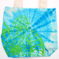 Polished Tye Dye Cotton Bag 6Oz 38X42X12Cm Sea Shell Bluegreen Green Handle featuring natural patterning and unique variations - Positive Faith Hope Love