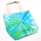 Polished Tye Dye Cotton Bag 6Oz 38X42X12Cm Sea Shell Bluegreen Green Handle featuring natural patterning and unique variations - Positive Faith Hope Love