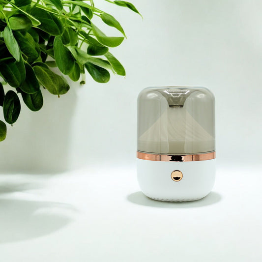 Urban Aroma Diffuser White & Bronze - USB - Colour Change - Positive Faith Hope Love