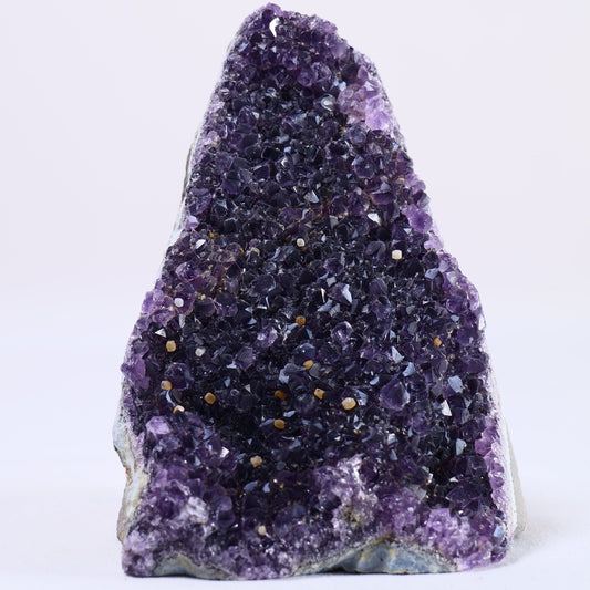 Uruguayan Amethyst Cut Base - Positive Faith Hope Love
