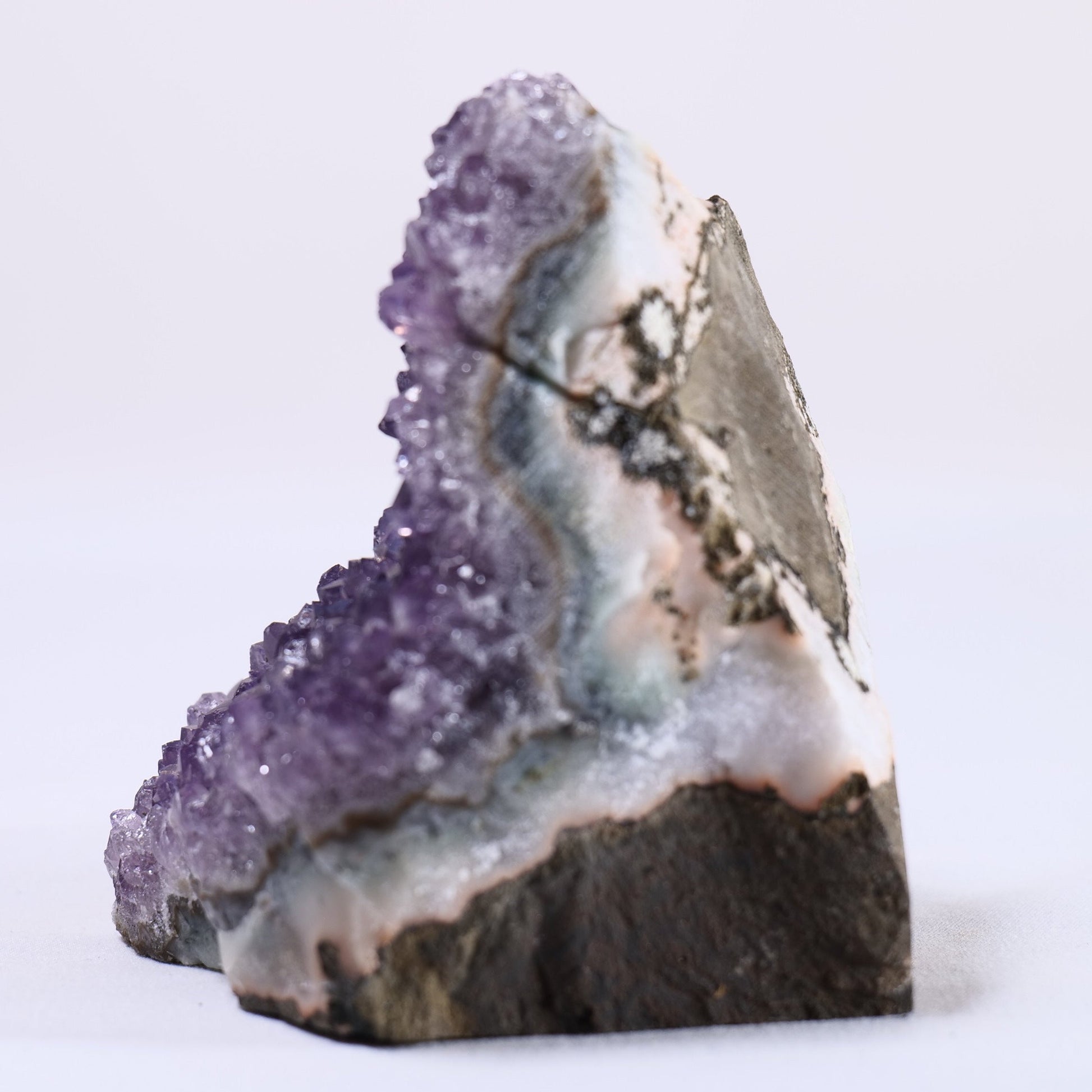 Uruguayan Amethyst Cut Base - Positive Faith Hope Love