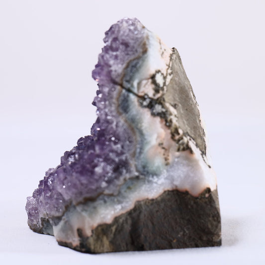 Uruguayan Amethyst Cut Base - Positive Faith Hope Love