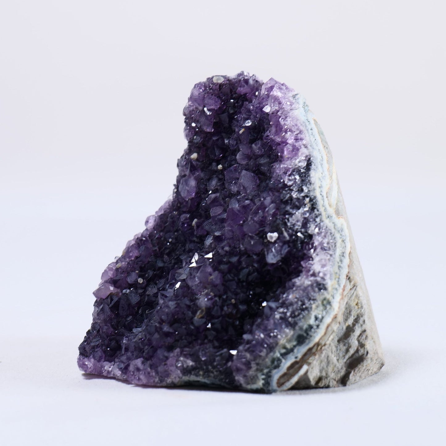 Uruguayan Amethyst Cut Base - Positive Faith Hope Love