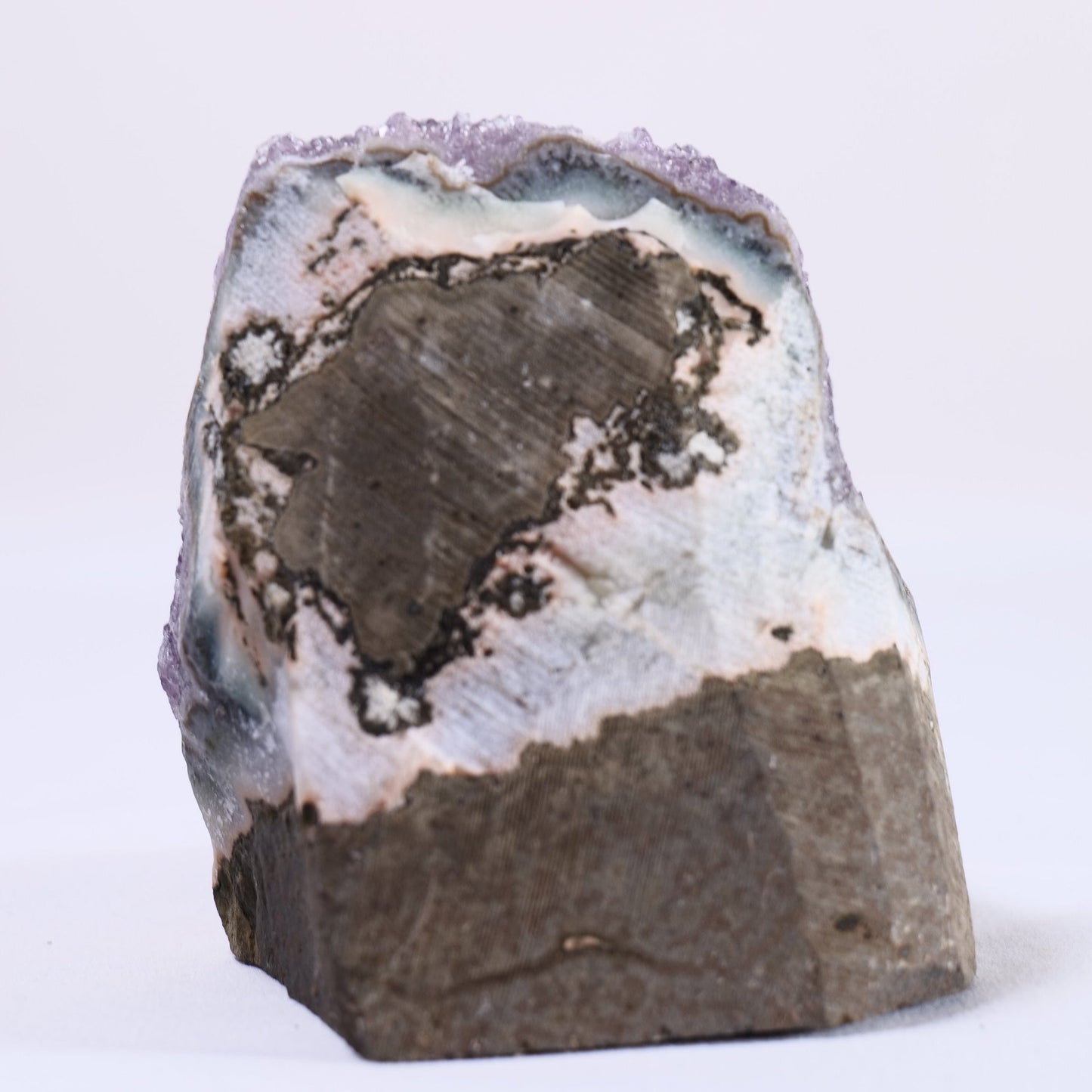 Uruguayan Amethyst Cut Base - Positive Faith Hope Love