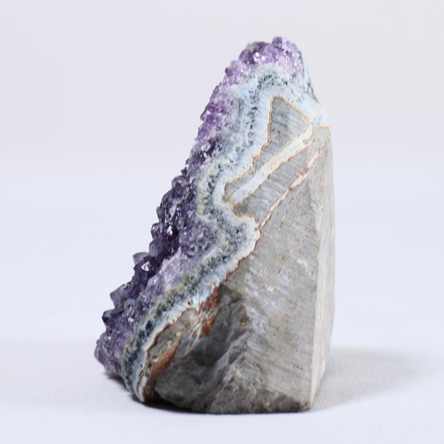 Uruguayan Amethyst Cut Base - Positive Faith Hope Love