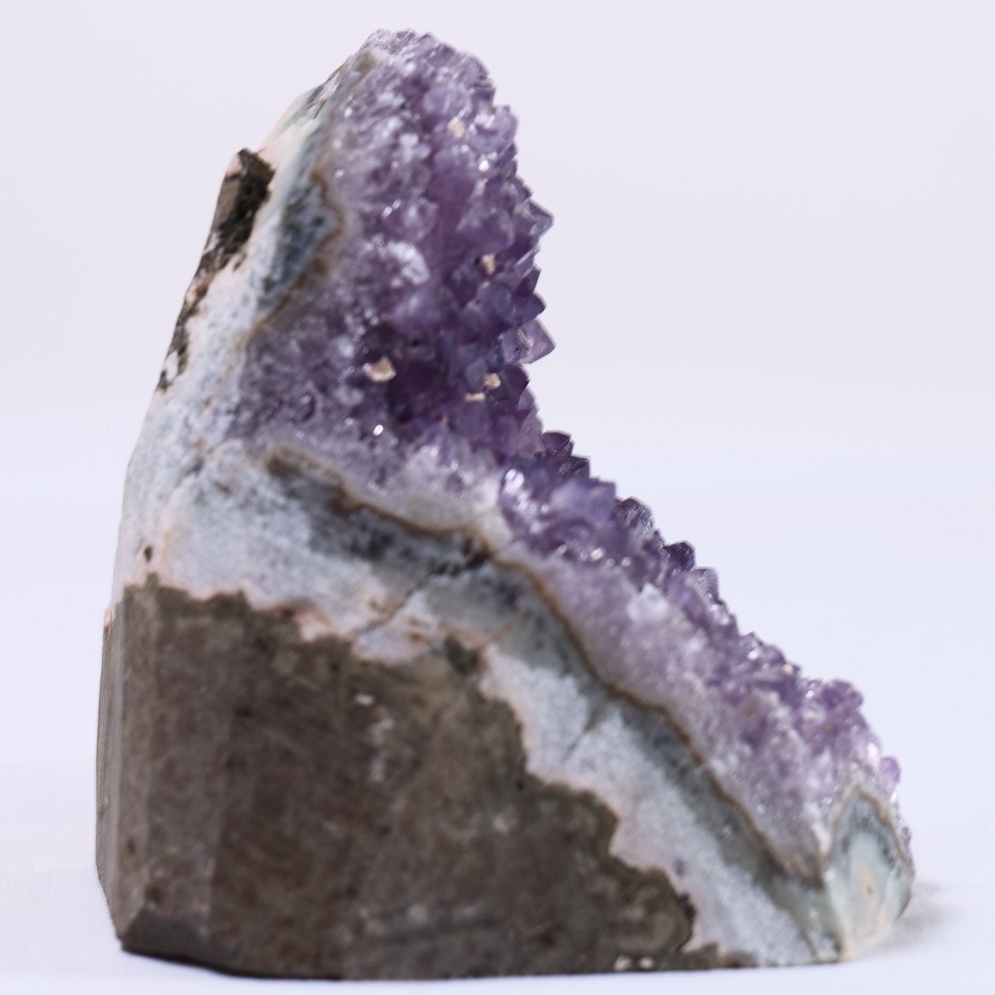 Uruguayan Amethyst Cut Base - Positive Faith Hope Love