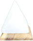 Polished USB Pyramid Salt Lamp - 9 cm (multi) featuring natural patterning and unique variations - Positive Faith Hope Love