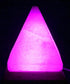 Polished Usb Pyramid Salt Lamp 9 Cm Multi featuring natural patterning and unique variations - Positive Faith Hope Love