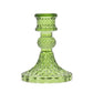 Polished Vintage Dinner Candle Holder - Garden Jade featuring serene green tone and smooth polish - Positive Faith Hope Love