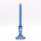 Polished Vintage Dinner Candle Holder Royal Blue featuring natural patterning and unique variations - Positive Faith Hope Love