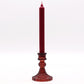 Polished Vintage Dinner Candle Holder Vampire Red featuring natural patterning and unique variations - Positive Faith Hope Love