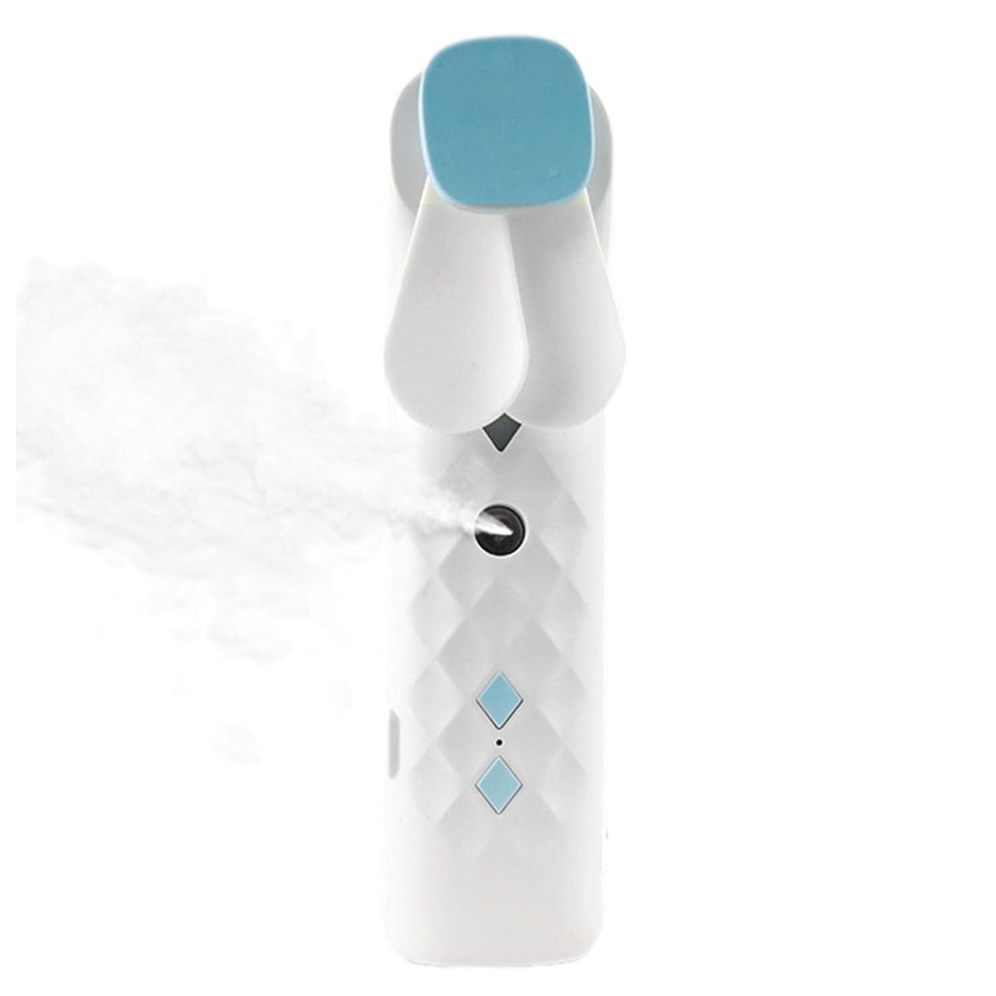 Polished White Nano Mist Face Fan Spray Usb Chargable featuring natural patterning and unique variations - Positive Faith Hope Love
