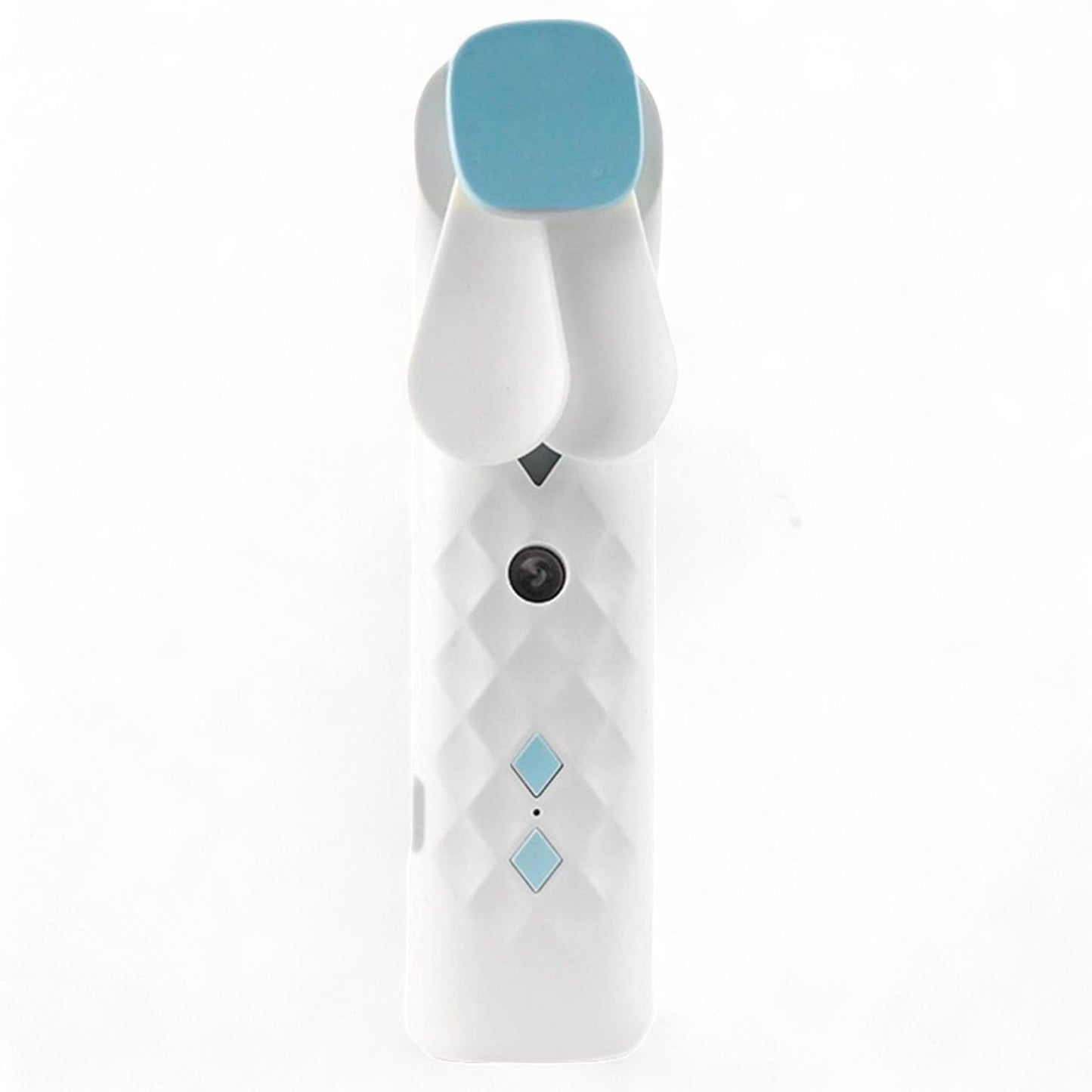 Polished White Nano Mist Face Fan Spray Usb Chargable featuring natural patterning and unique variations - Positive Faith Hope Love