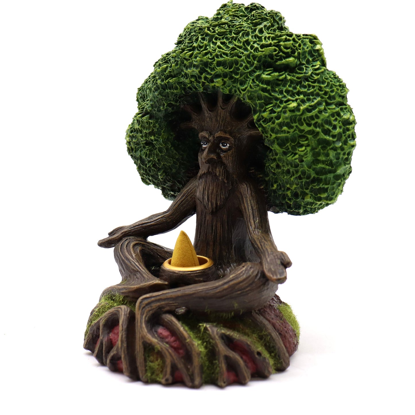 Wise Old Tree Man of the Forest Backflow Incense Burner - Positive Faith Hope Love