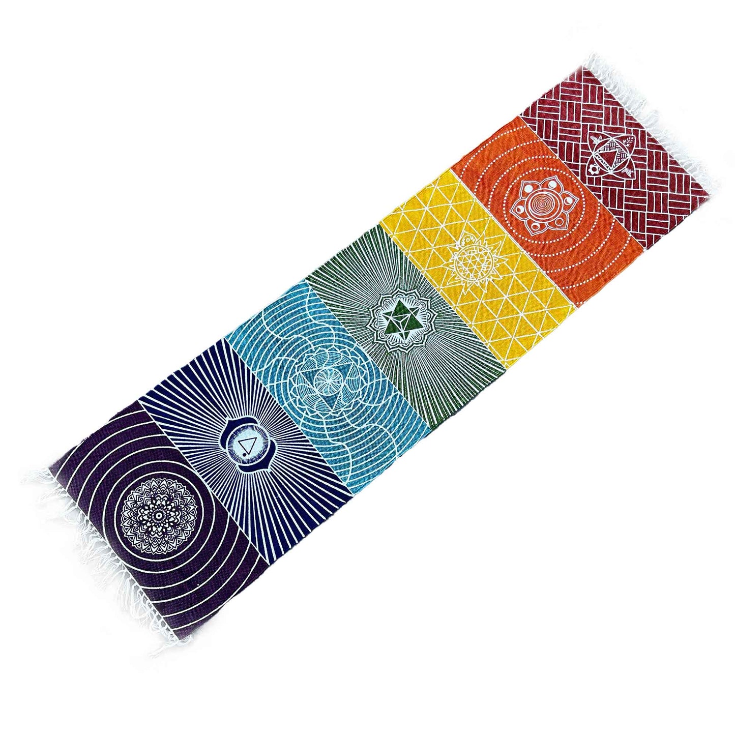 Yoga Rug - 60x200cm - 7 Chakras - Positive Faith Hope Love