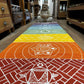 Yoga Rug - 60x200cm - 7 Chakras - Positive Faith Hope Love