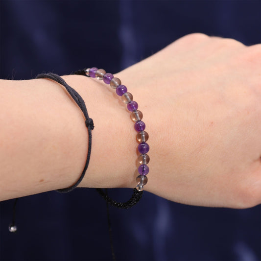 Zodiac Crystal Candle with Gemstone Bracelet - Capricorn - Positive Faith Hope Love